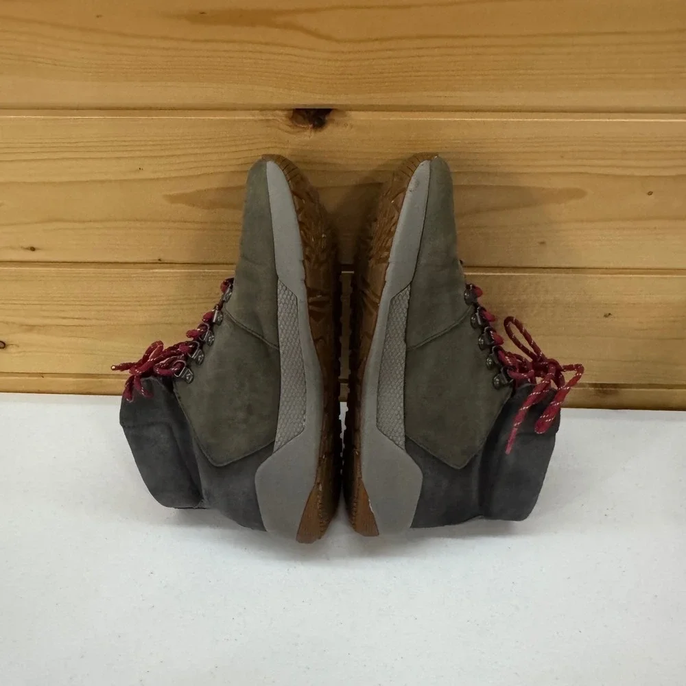 Timberland Womens Size 9 Gray‎ Nubuck Leather Lace Up Ankle Hiking Boots A3219